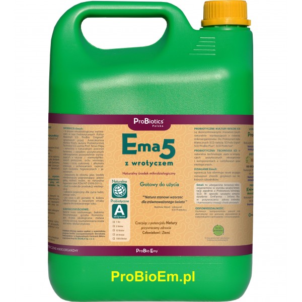 Ema5 z Wrotyczem 5 l naturalny fungicyd, na pędraki