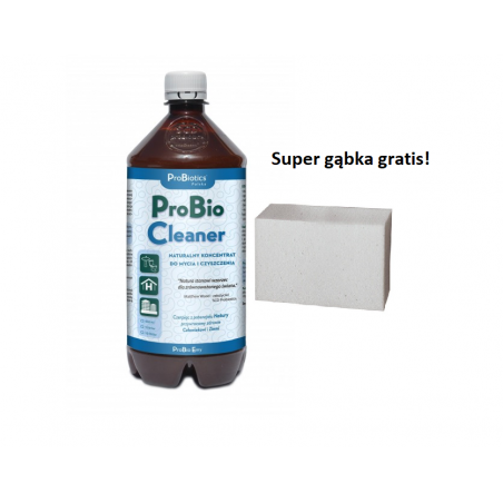 ProBio Cleaner cytrynowy  950ml plus GRATIS - Super Gąbka  do dogłębnego czyszczenia